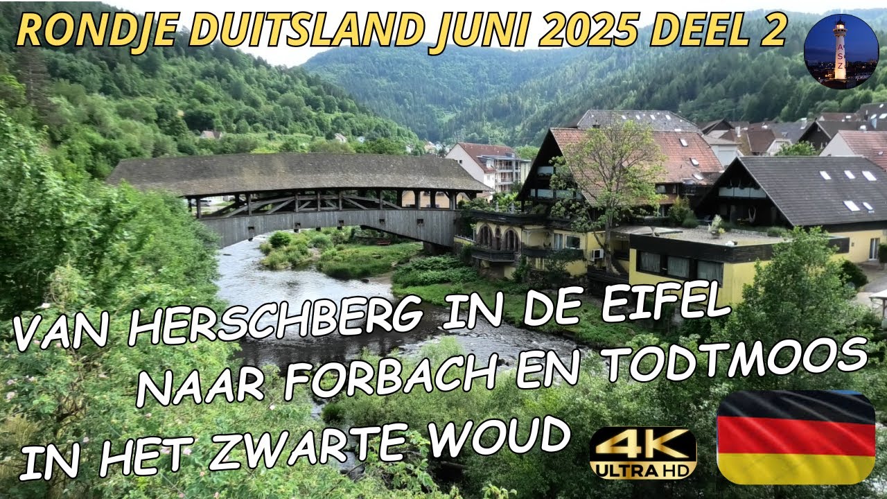 (4K) Rondje Duitsland Juni 2025 deel 2.  We rijden vanuit de Eifel naar Het Zwarte Woud.