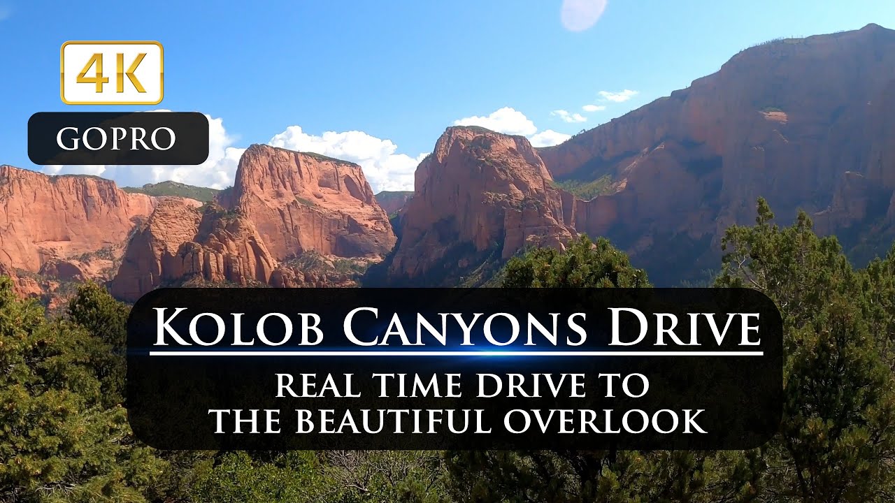 Zion National Park Kolob Canyons Drive and Overlook in 4K Ultra HD