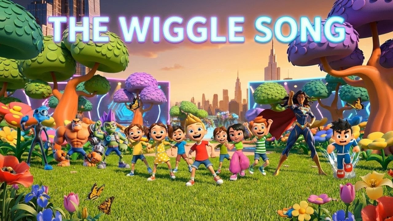 The Wiggle Song! | Body Parts & Exercise Dance for Kids | Fun Nursery Rhymes