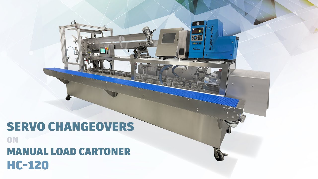 Servo Changeovers on manual load Cartoner HC-120