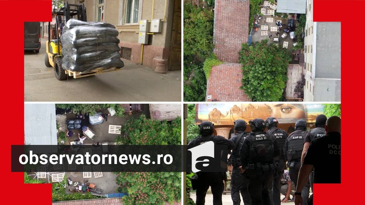 Captură de droguri record în România. Cocaina cartelului Otoniel,  ascunsă în pământ de flori