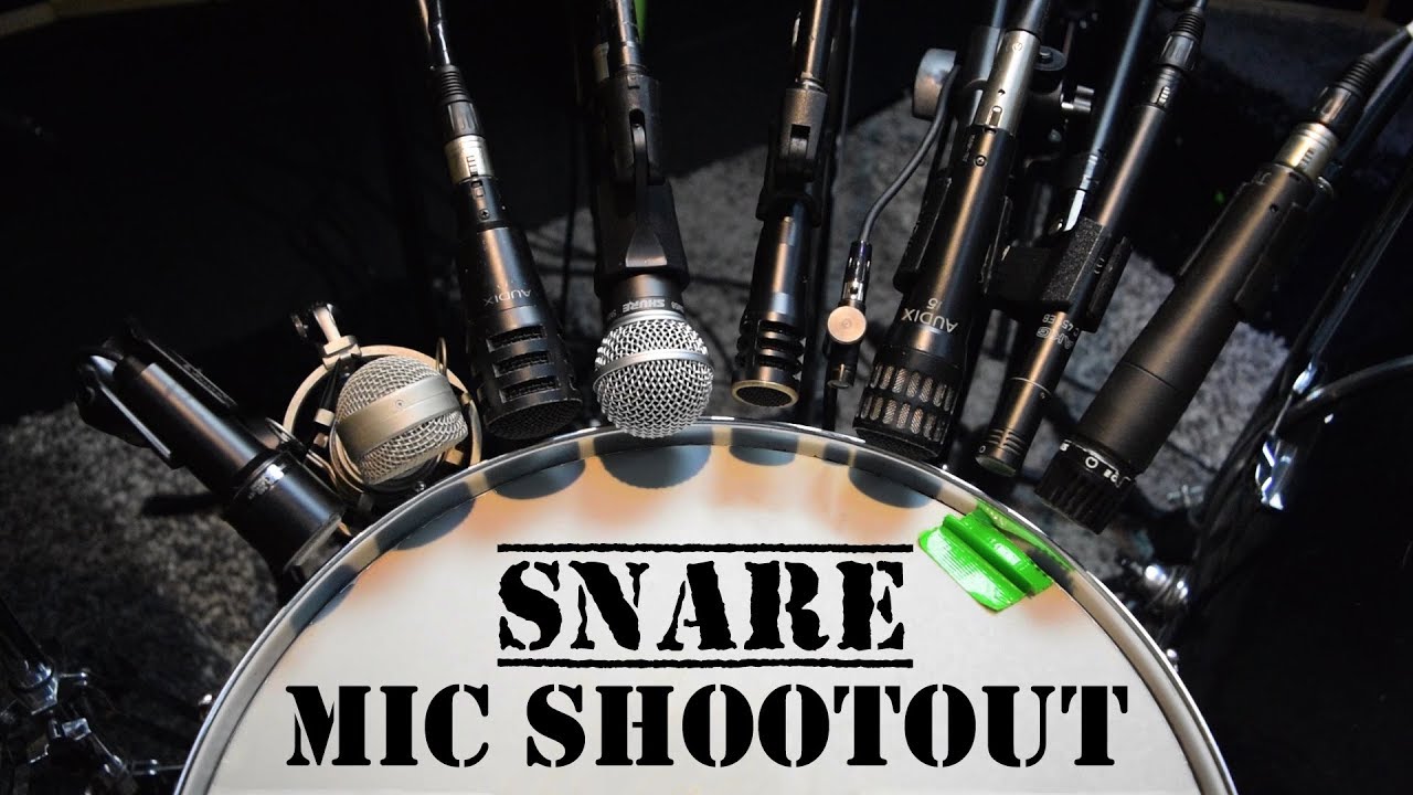 Snare Mic Shootout: 9 Different Mics/High & Low Tuning