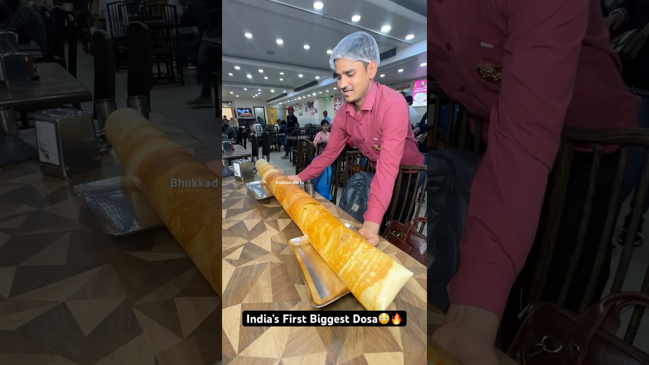 India&rsquo;s First Biggest Dosa😳🔥|| Indian Street Food