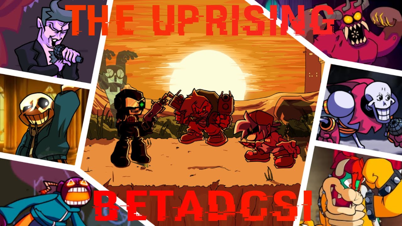 FNF The Uprising but every turn a different character sings it