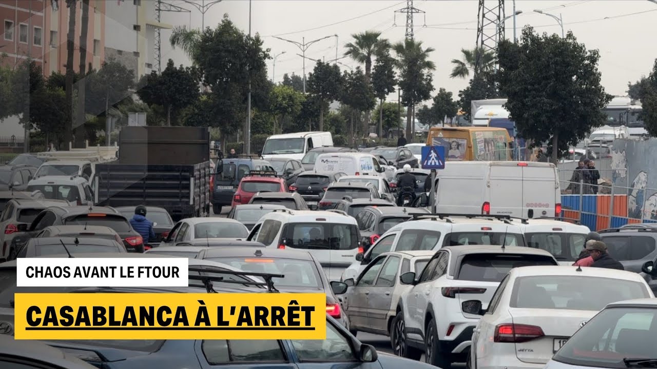 Casablanca paralysée par les embouteillages avant le ftour