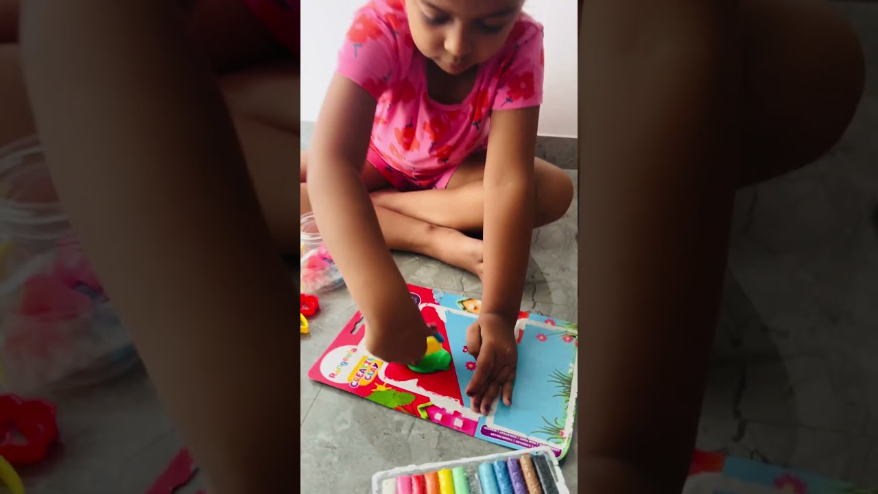 Vaani's Creative Playtime: Exploring with Her New Clay Set #kids #weekendfun #weekendmasti #cutebaby