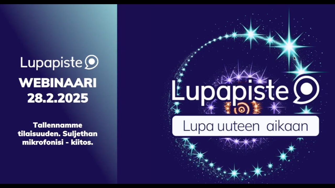 Lupapisteen webinaari 28.2.2025