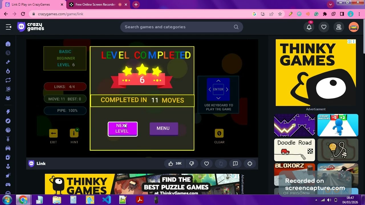 Crazy Games: Links Basic level 1-20