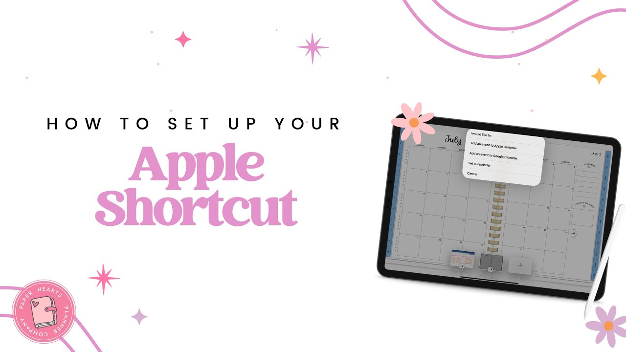 How To Set Up Your Apple Shortcut For Your Digital Planner
