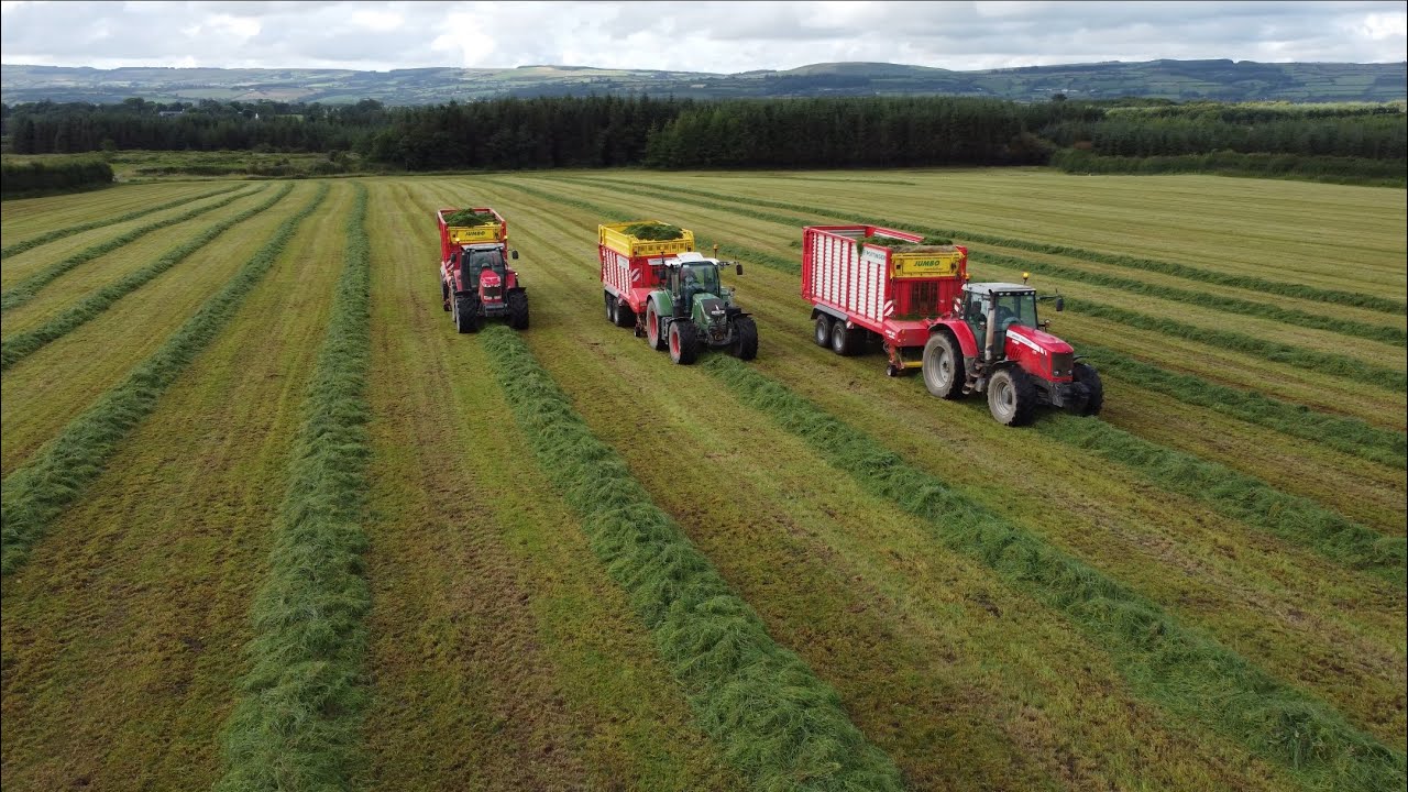 Kerins Agri second cut 2023 wagons and 8s on the triples