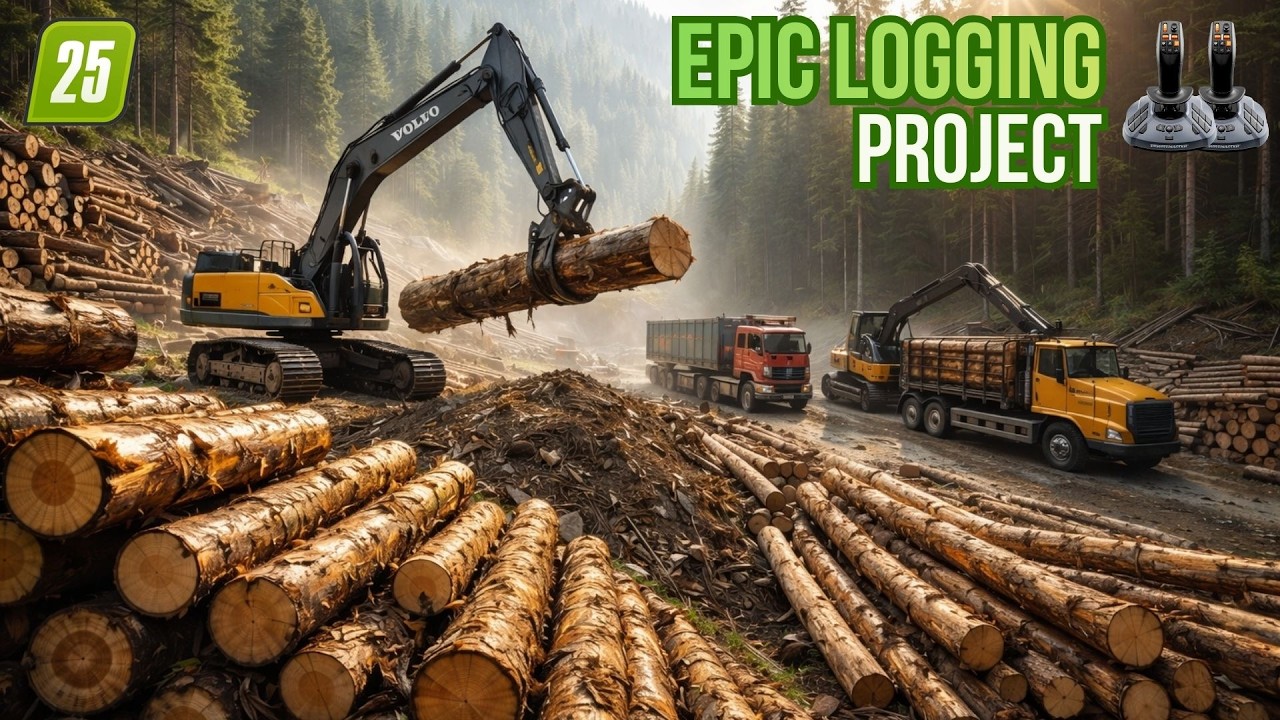 FS25 Multiplayer Logging Madness: The Wildest Crew You've Ever Seen in Farming Simulator 25