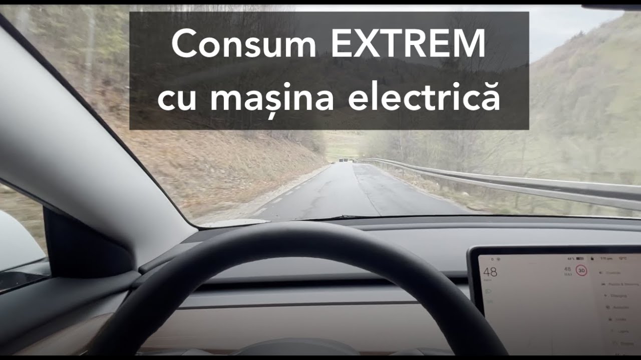 C&acirc;t consumă o mașină electrică la munte?