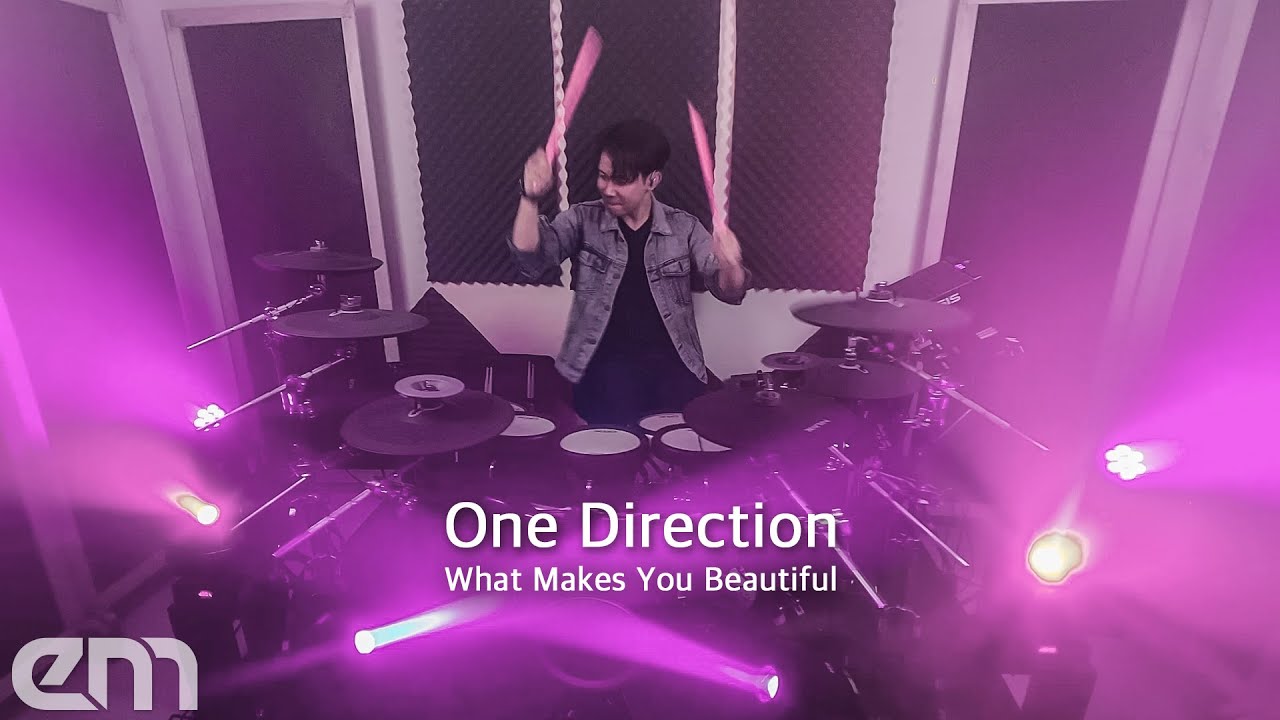One Direction - What Makes You Beautiful | Guitar & Drum Cover by Erza Mallenthinno