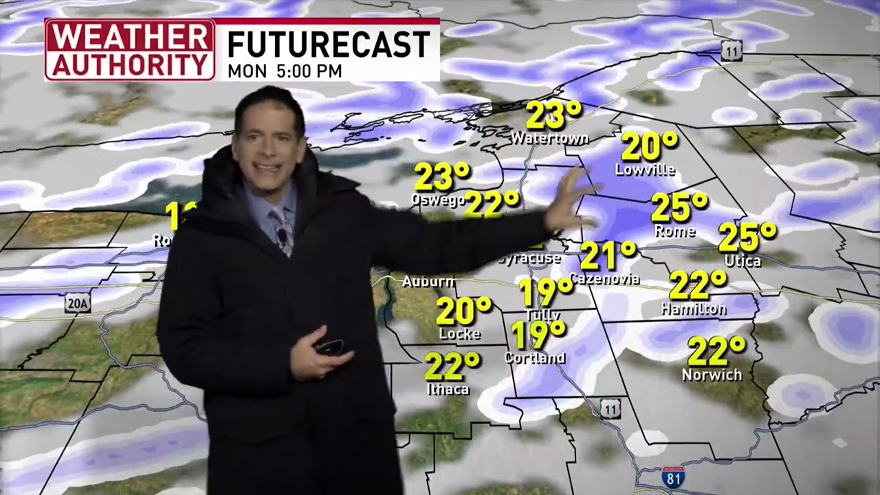 Significant lake effect snow is next east of Lake Ontario with wind & cold everywhere!