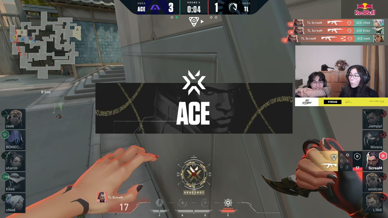 TenZ *REACTS* to ScreaM ACE 1v5
