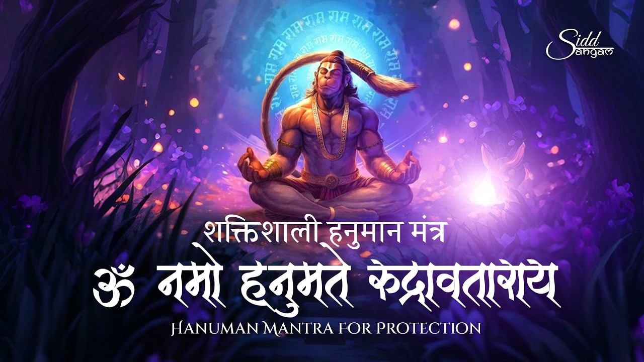 शक्तिशाली हनुमान मंत्र | ॐ नमो हनुमते रुद्रावताराय | Hanuman Mantra For Protection