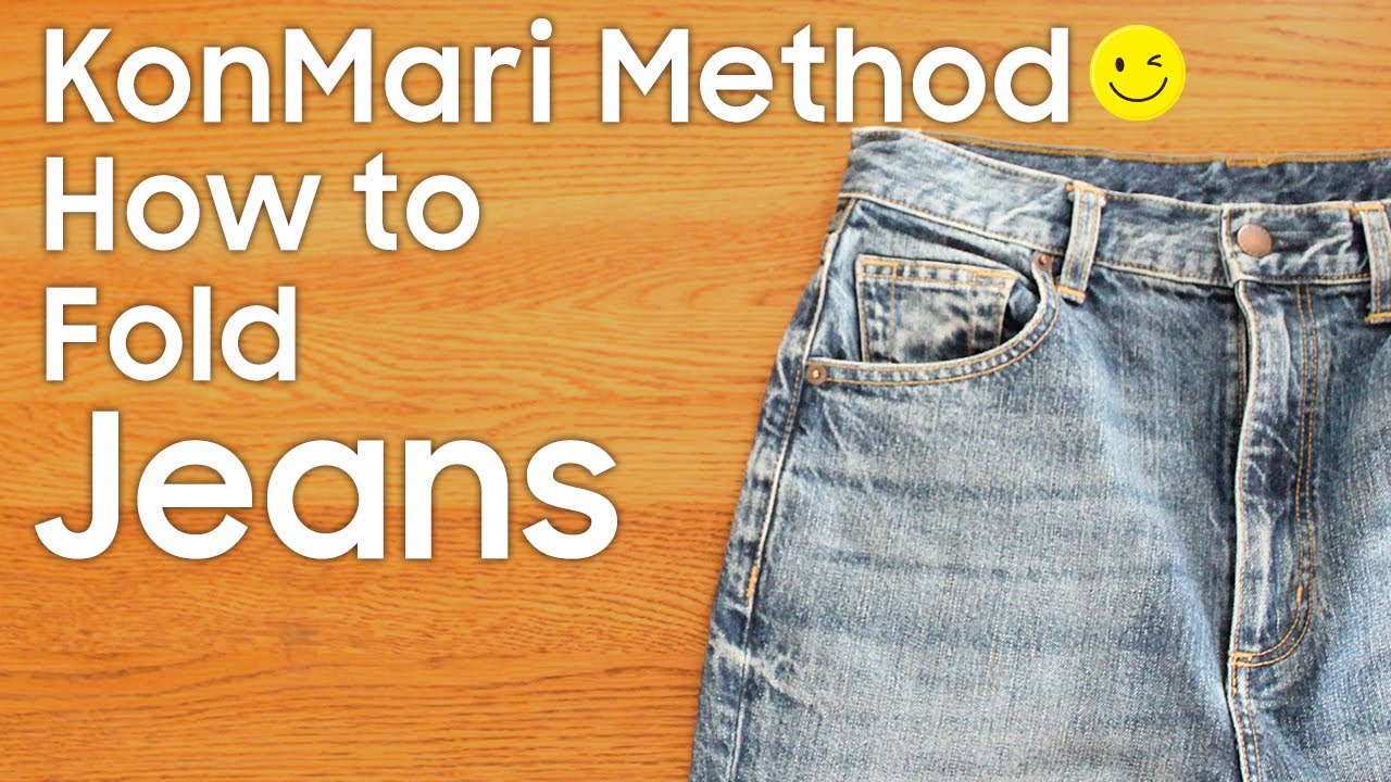 KonMari Method How to fold Jeans  -English edition-