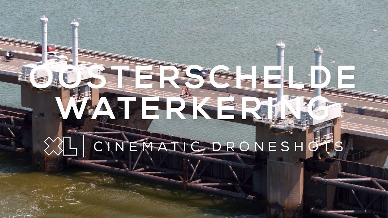 Oosterscheldekering: De langste (9 km) stormvloedkering van Nederland! | Drone video