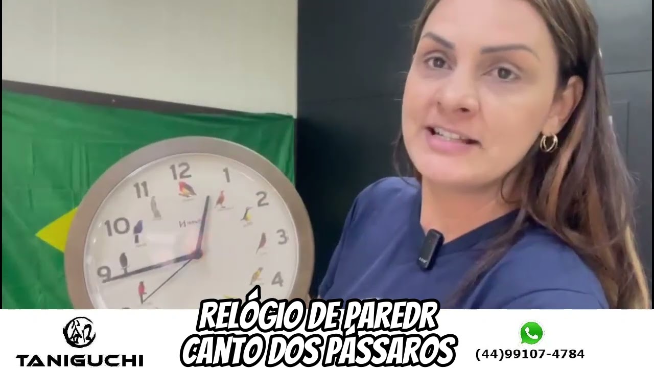 Relógio de parede Canto dos passaros herweg