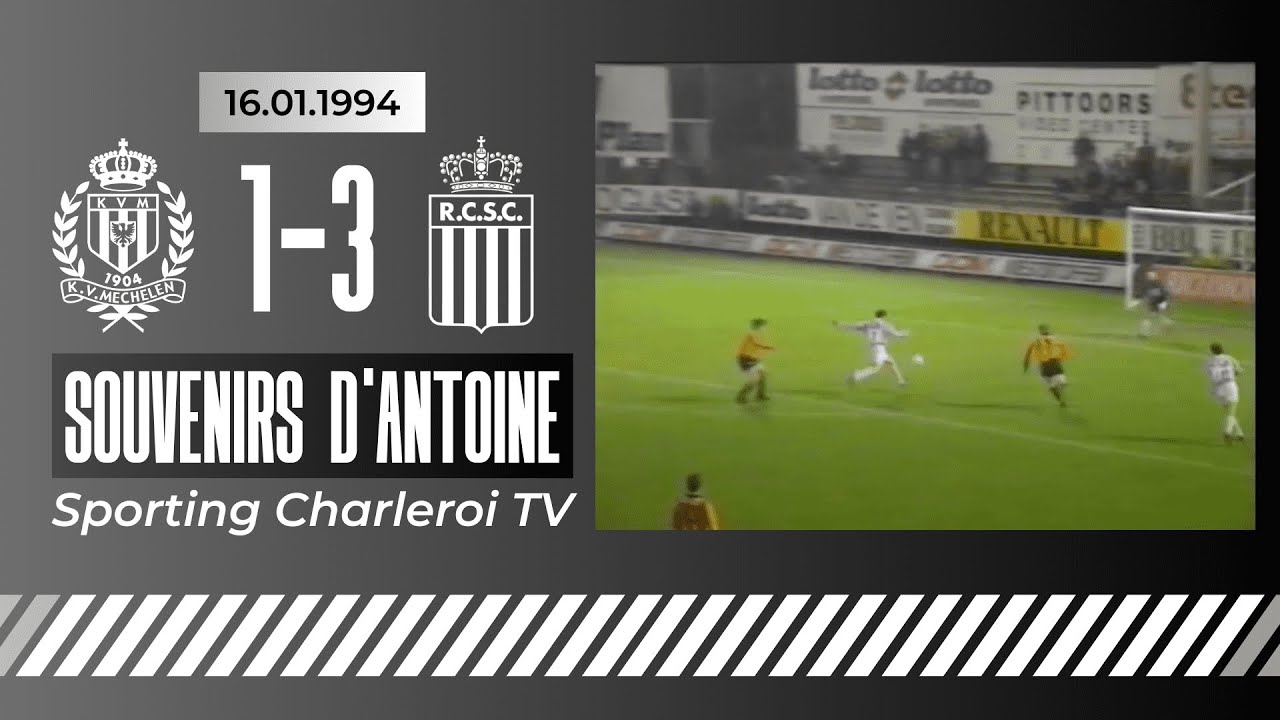 Les souvenirs d'Antoine : Malines - Charleroi  du 16/01/1994