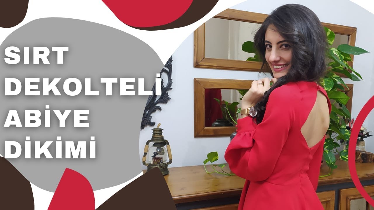 Kalıpsız Abiye Elbise Dikimi! - Sırt Dekolteli Abiye Nasıl Dikilir? - Zübeyde Ekin Güngörmüş