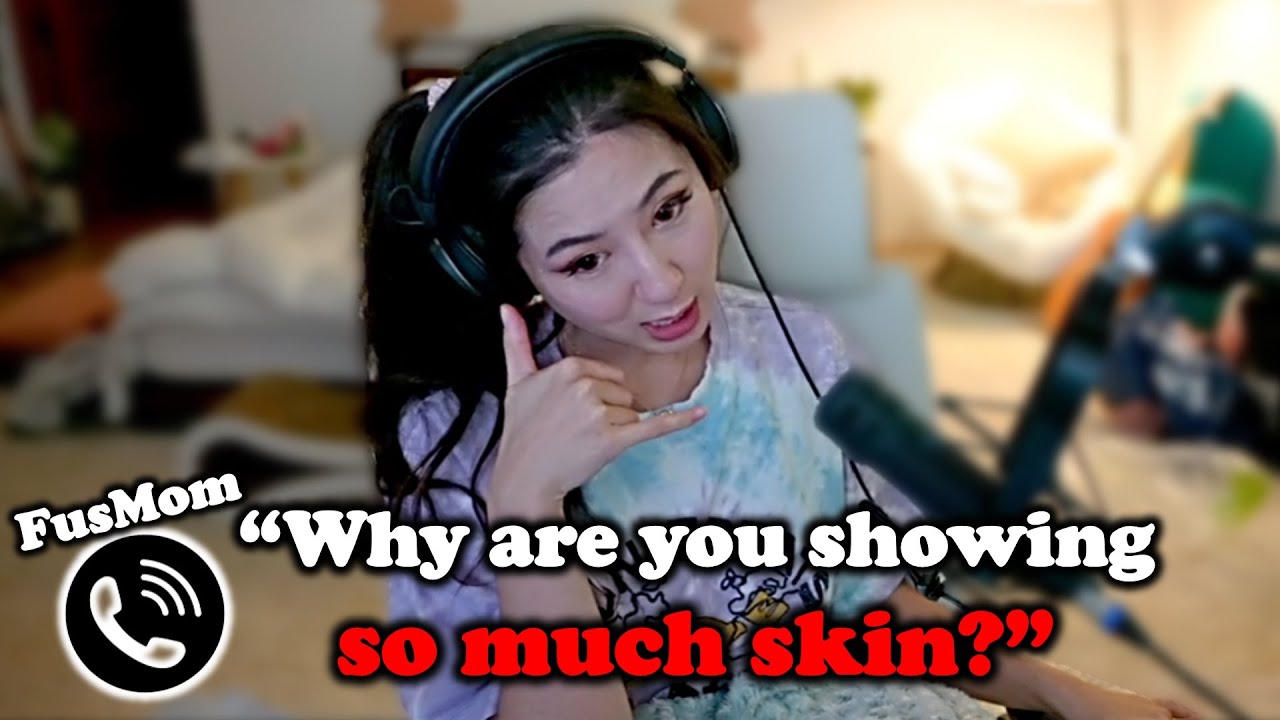 Fuslie recreates the scene when her parents CAUGHT her dressing less than usual went HILARIOUS