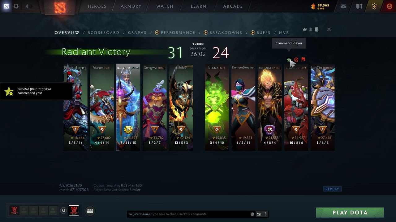 A D   &   T U R B O  - DOTA 2 ❤️ 4K LIVE