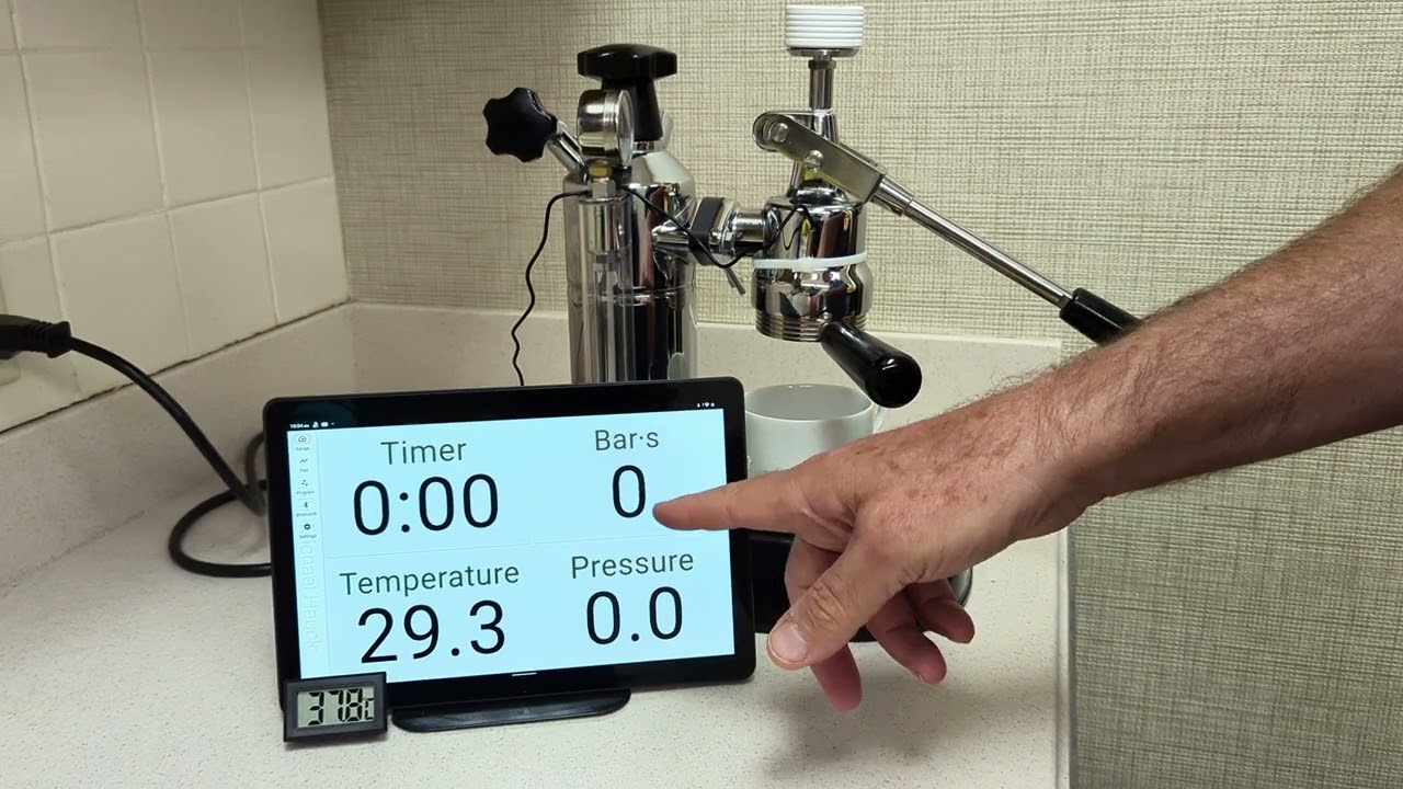 1. La Pavoni Pressure & Temperature Profiling - Heating Up