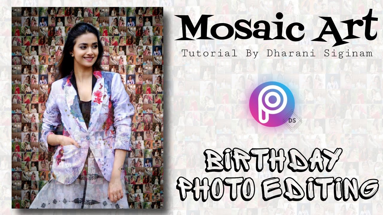 Birthday Photo Editing in PicsArt | Photo Mosaic Effect Editing in PicsArt | PicsArt Photo Editing 🔥