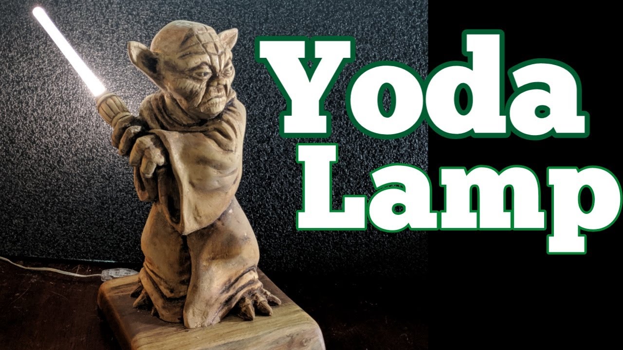 Handmade Yoda Lamp