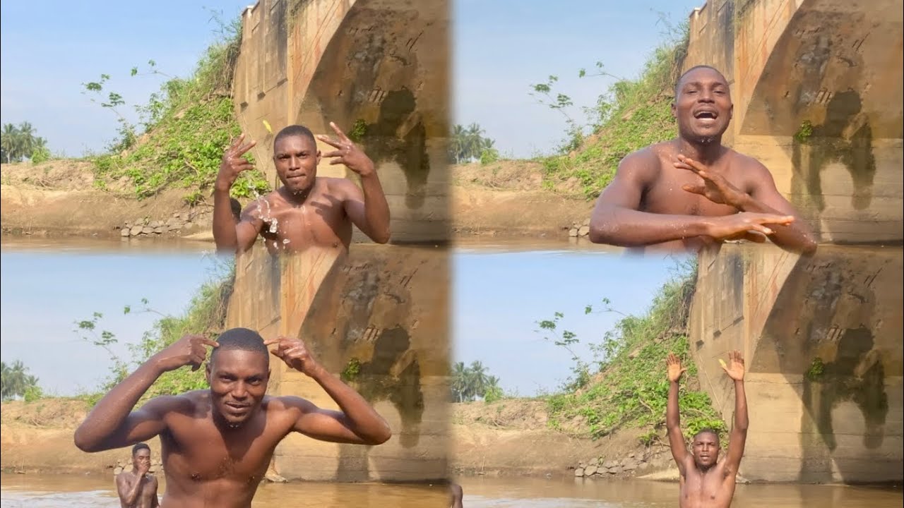 Swimming 🏊🏾‍♂️ in River Ochi 🏞️ after getting a haircut 💇🏾‍♂️ 👌🏾😍