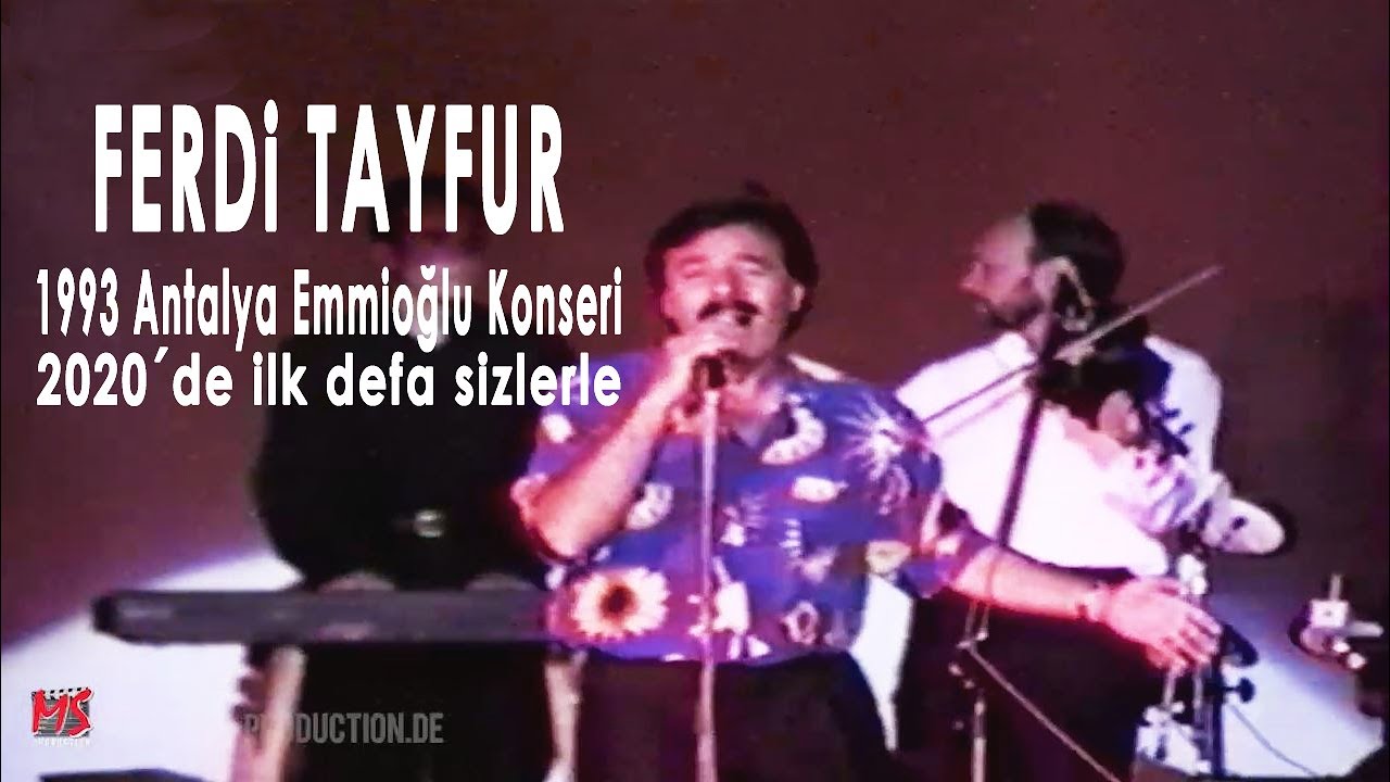 FERDI TAYFUR 1993 Antalya Emmioğlu Konseri Full