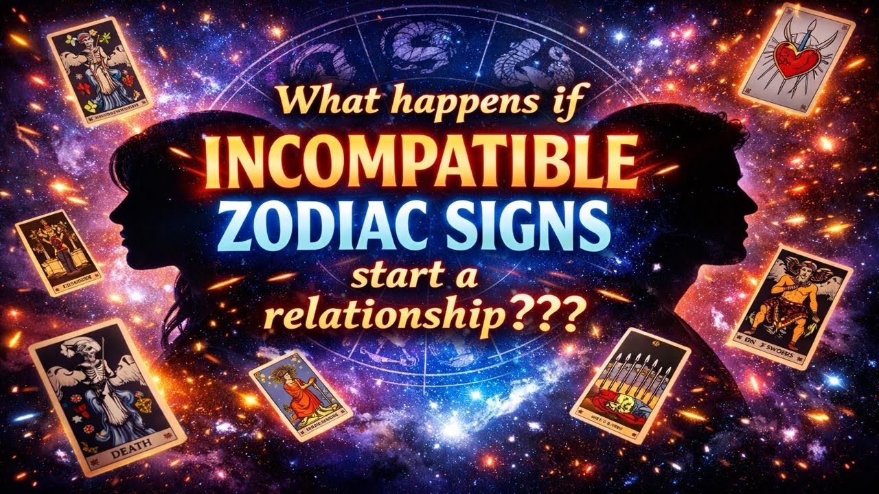 what happens when incompatible zodiac signs start a relationship (with tarot card readings)