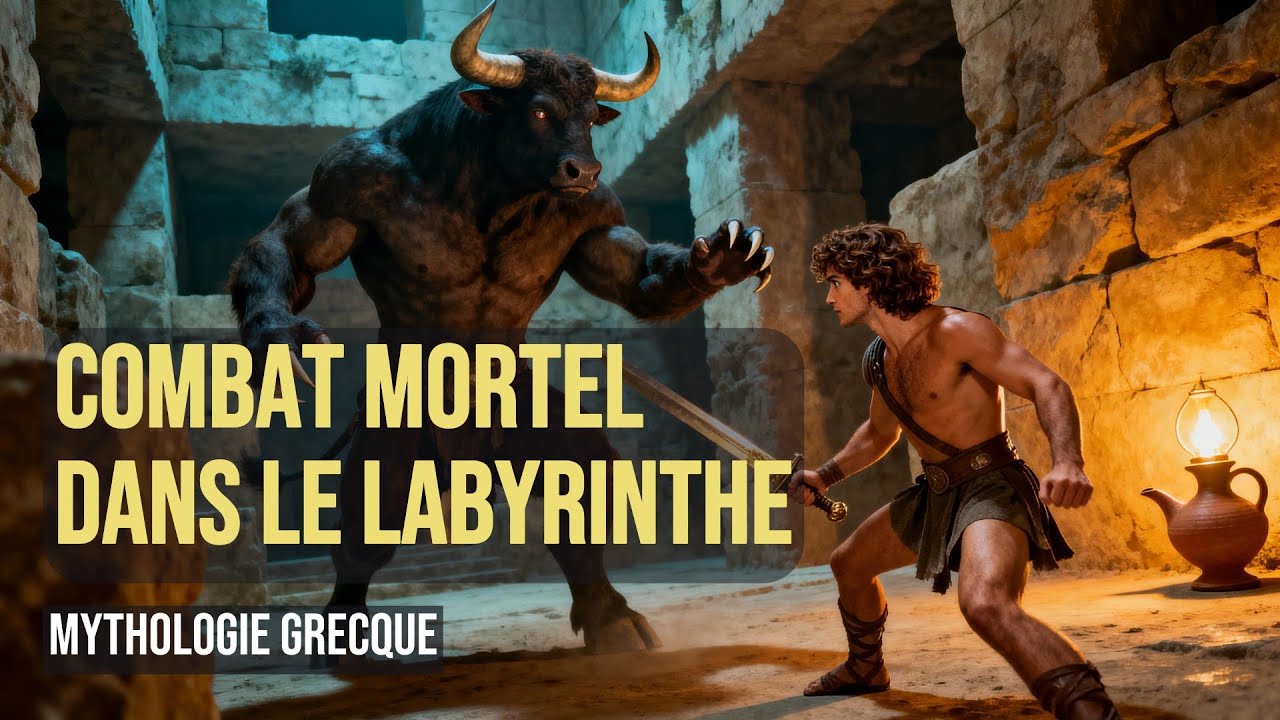 TH&Eacute;S&Eacute;E ET LE MINOTAURE : LE COMBAT &Eacute;PIQUE QUI A CHANG&Eacute; L'HISTOIRE ! (Mythologie Grecque)
