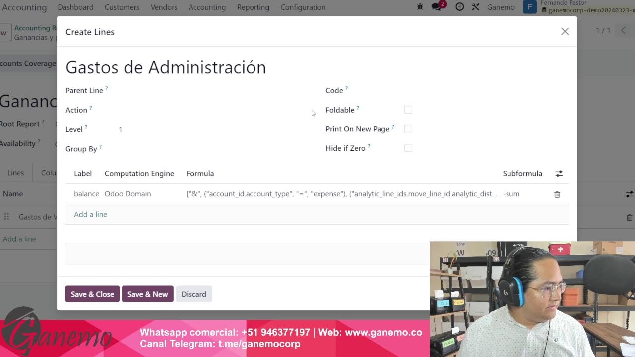 Pregunta lo que quieras sobre Reportes Financieros en ERP Odoo