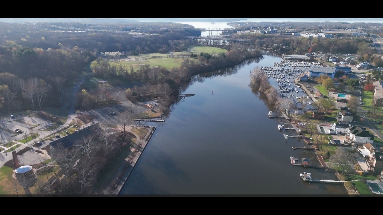 Town of Occoquan and Occoquan river.