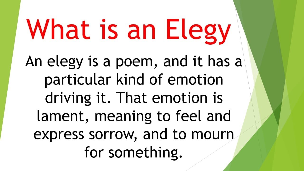 The Elegy (Complete Explaination) (NOTES) 