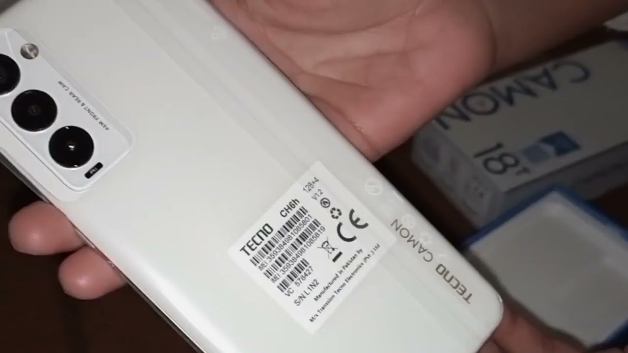Tecno camon 18T ceramic white quick Unboxing||camon 18t ceramic white color  look
