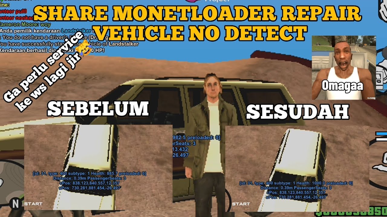 SHARE MONETLOADER REPAIR VEHICLE/KENDARAAN NO DETEK ALL SERVER || GTA SAMP #samp #masukberanda 