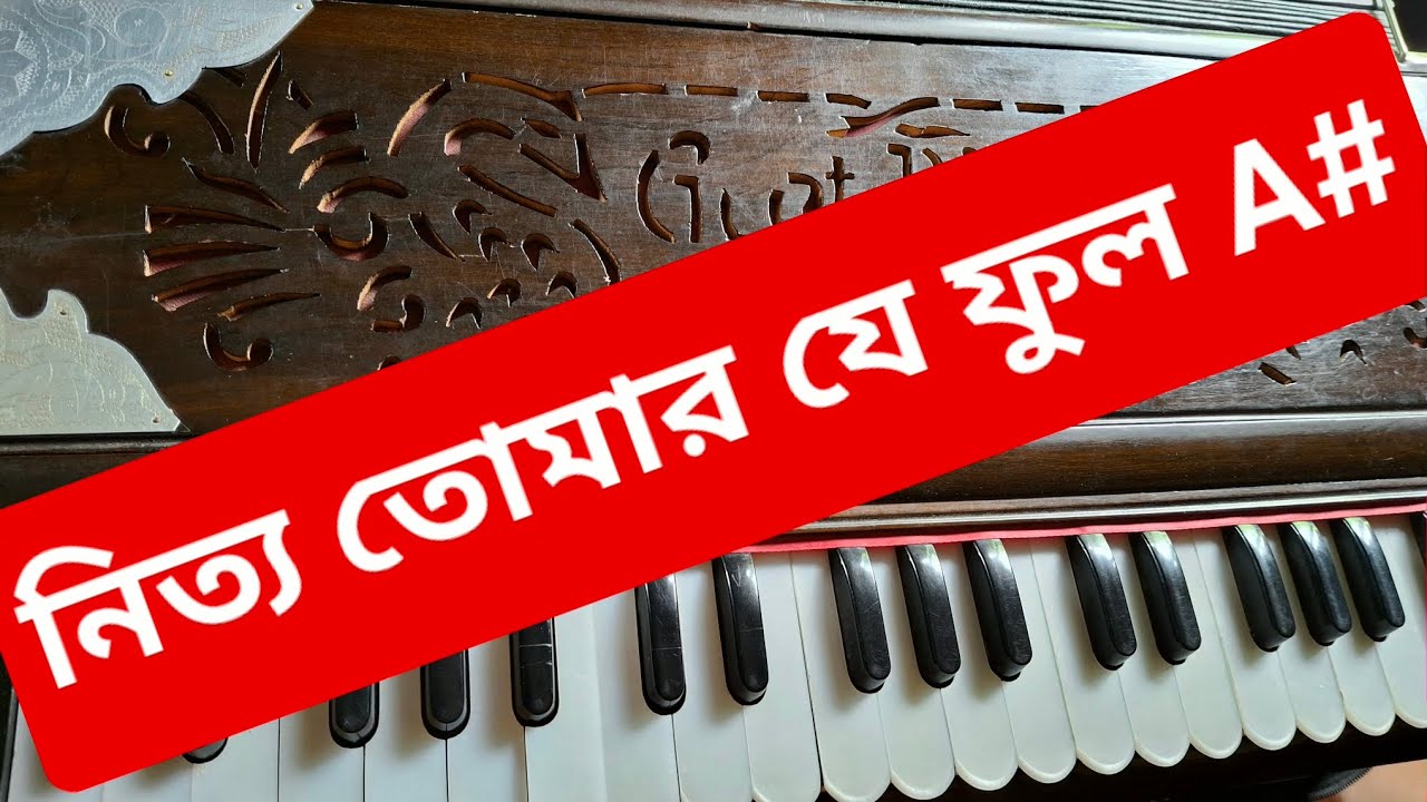 নিত্য তোমার যে ফুল ফোটে/ A#/পূজা পর্যায়/ একতাল/#tuneworld #priyantinidas #harmonium #tutorial 