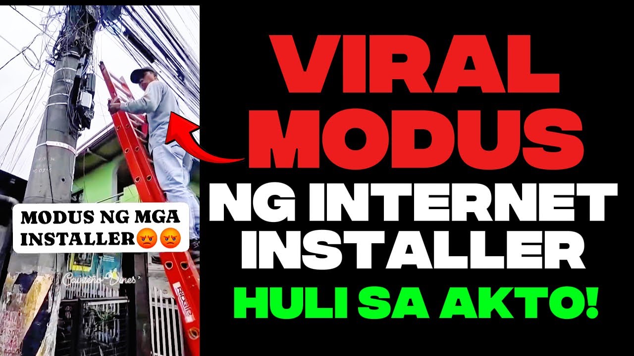 VIRAL MODUS NG MGA INTERNET INSTALLER NABUNYAG | Panoorin  kung madalas kayo mawalan ng internet