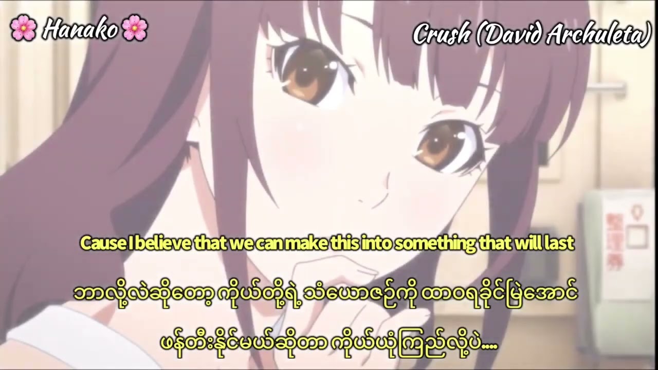 Crush - David Archuleta (Myanmar Translation)
