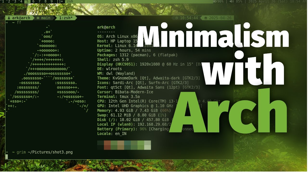 Как достичь (истинного) минимализма с Arch Linux