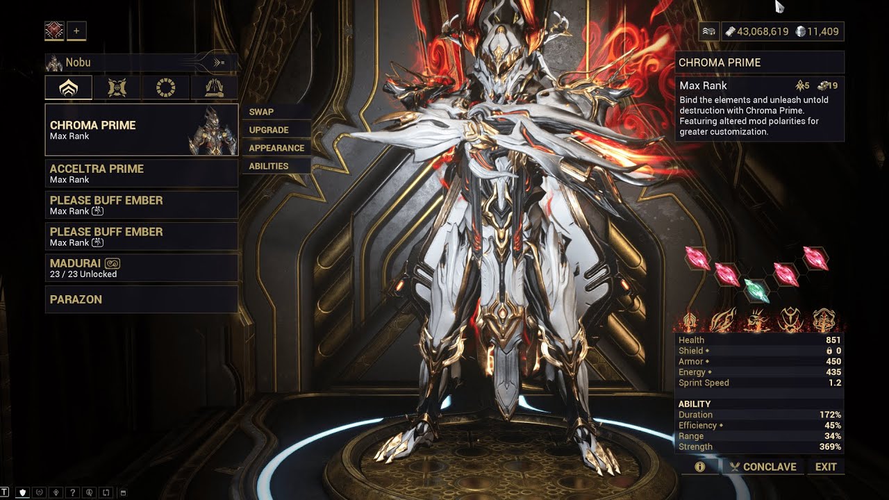 Warframe Maximum Investment - Chroma Prime | The Old Peace