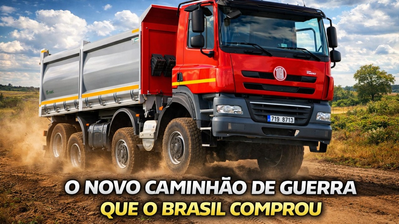 O NOVO CAMINHÃO QUE CHEGOU NO BRASIL TODO MUNDO JÁ ESTA COMPRANDO ATÉ O EXERCITO BRASILEIRO COMPROU!