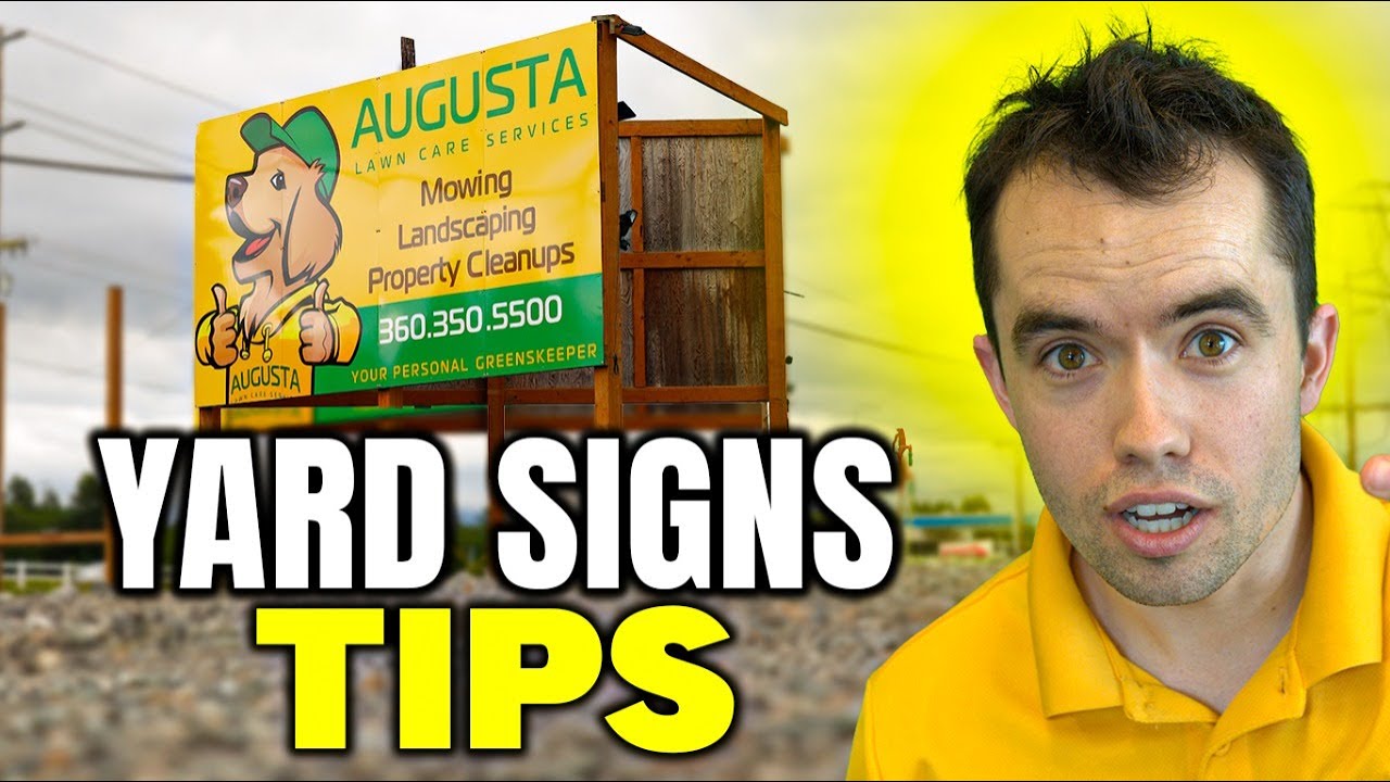 CHEAP Way to Get Mowing Clients: Yard Signs! (Lawn Care Marketing)