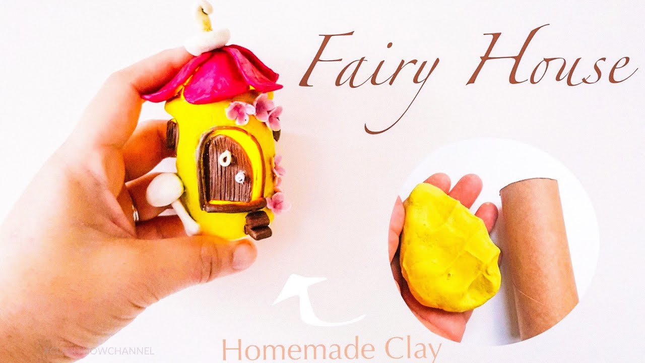 DIY Spring Fairy House - Works with Best Homemade Clay and Toilet Roll Tube