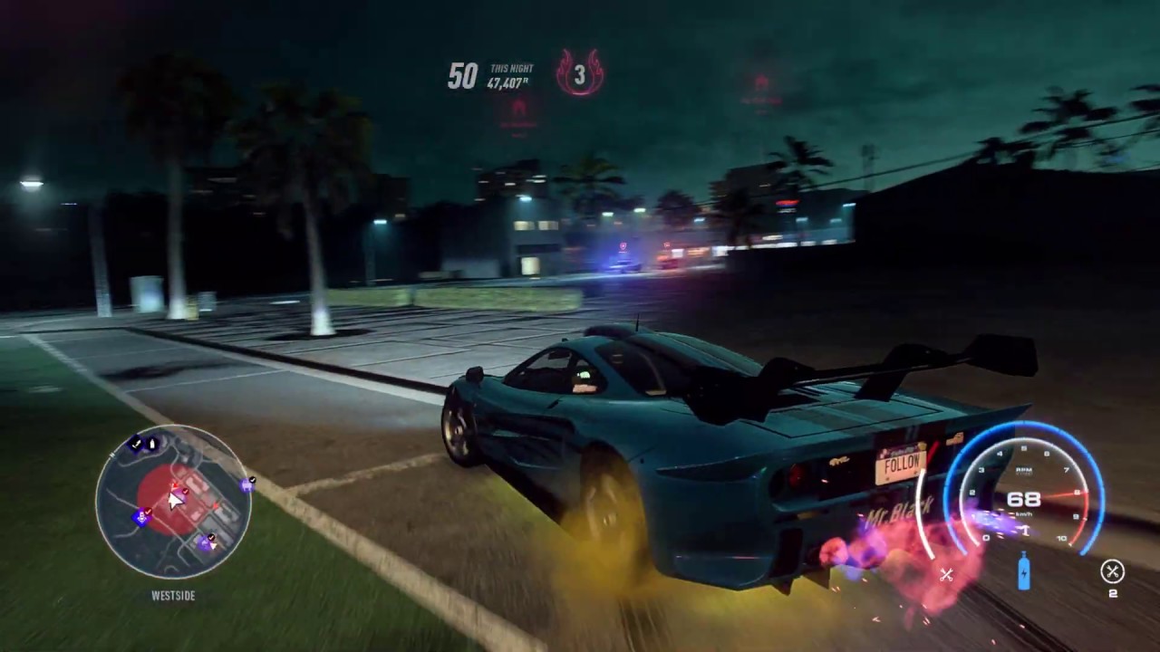 NFS Heat Evade 2 Rhinos while driving at 209km/h Mclaren challenge