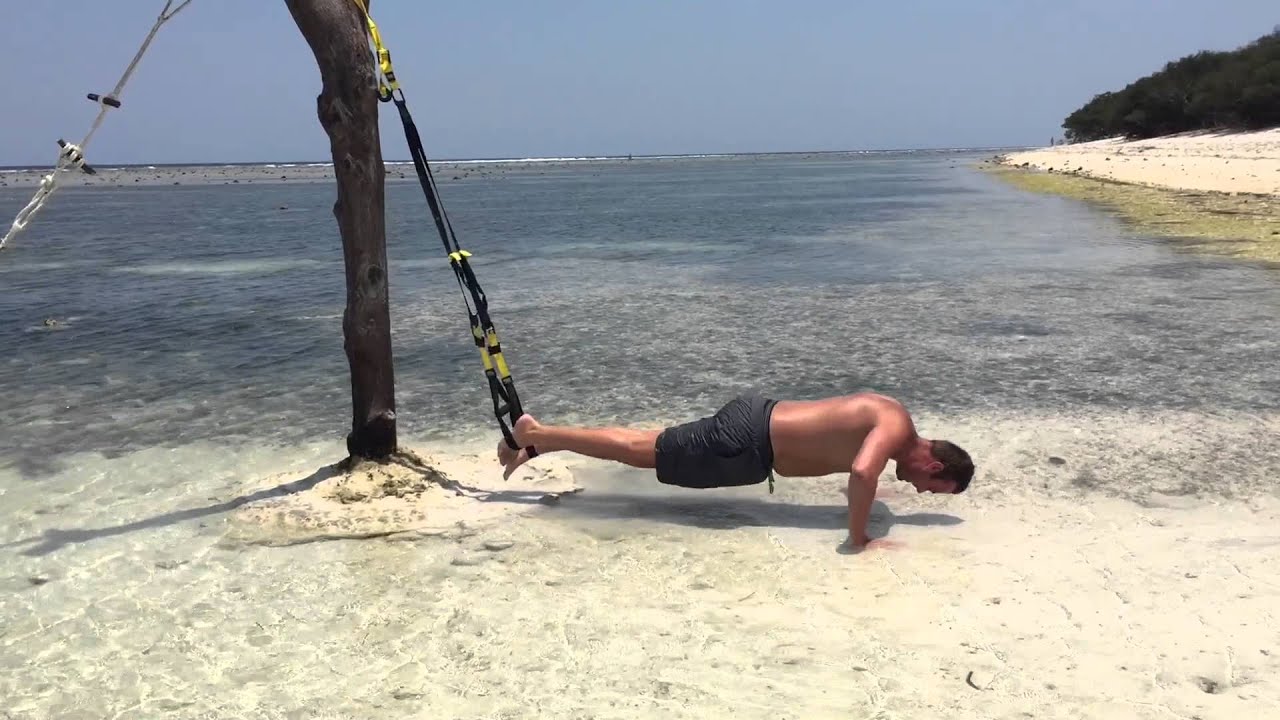 TRX on the beach