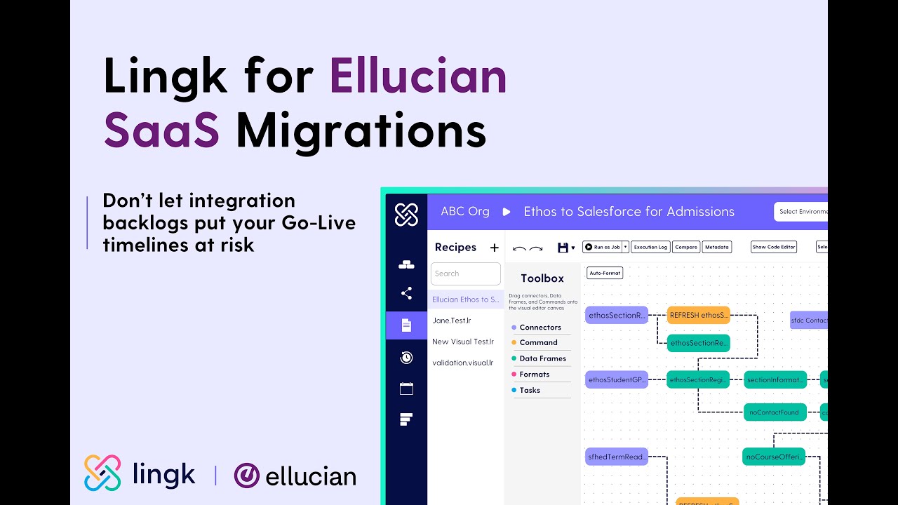 Lingk for Ellucian SaaS Migration